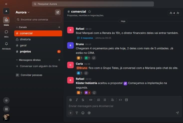 Manáry OS Mensagens